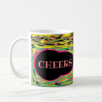 Cheers fun stripey wackelige Design Pastelle trink