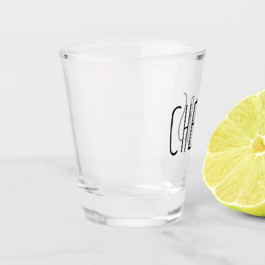 Cheers Funny Gift Shot Glass Schnapsglas (Links)