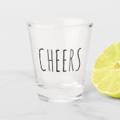 Cheers Funny Gift Shot Glass Schnapsglas (Vorderseite)