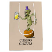 Cheers Ghouls Halloween Mittlere Geschenktüte (Rückseite)