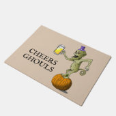 Cheers Ghouls Halloween-Party Fußmatte (Schrägansicht)