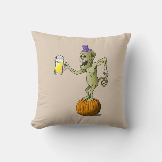 Cheers Ghouls Halloween-Party Kissen (Vorderseite)