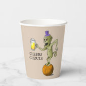 Cheers Ghouls Halloween-Party Pappbecher (Rückseite)