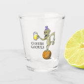 Cheers Ghouls Halloween-Party Schnapsglas (Vorderseite)