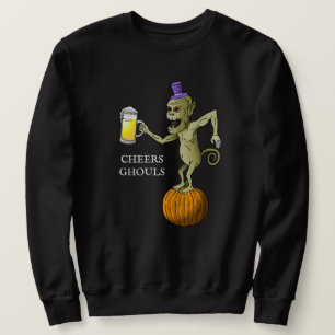 Cheers Ghouls Halloween-Party Sweatshirt