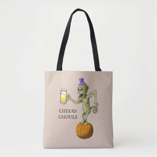 Cheers Ghouls Halloween Trick oder Treat Tasche (Vorderseite)