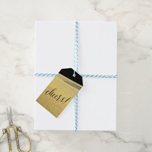 CHEERS Gift Tags Geschenkanhänger (Mit Garn)