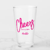 Cheers Girls Galentines Glas (Vorderseite)