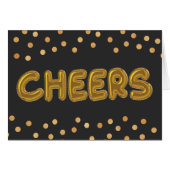 Cheers Gold Foil Balloons (Vorderseite (Horizontal))