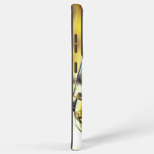 Cheers Golden Bokeh Weißes Weinglas Samsung Galaxy Hülle (Rechte Seite)