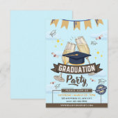 Cheers Graduation Party Class of 2026 Invitation Einladung (Vorne/Hinten)