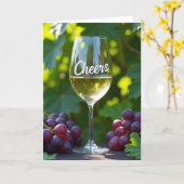 Cheers Grapevine Celebration Karte (Gelbe Blume)