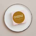 Cheers Groovy Gold Typografy Names Wedding Custom Runder Aufkleber<br><div class="desc">Personalisiert Cheers Groovy Mustard Gold Typografy Names Wedding Custom Classic Round Sticker</div>
