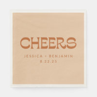 Cheers Groovy Terracotta Sand Individuellen Namens