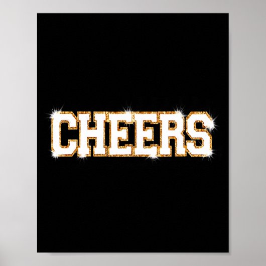 Cheers Happy New Year Celebration New Years Eve Pa Poster (Vorne)