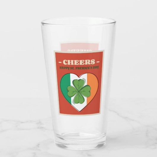 CHEERS Happy St. Patrick's Day Glas (Rückseite)
