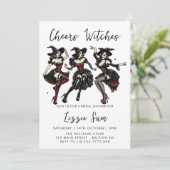 Cheers Hexen Adult Halloween-Party Einladung (Stehend Vorderseite)