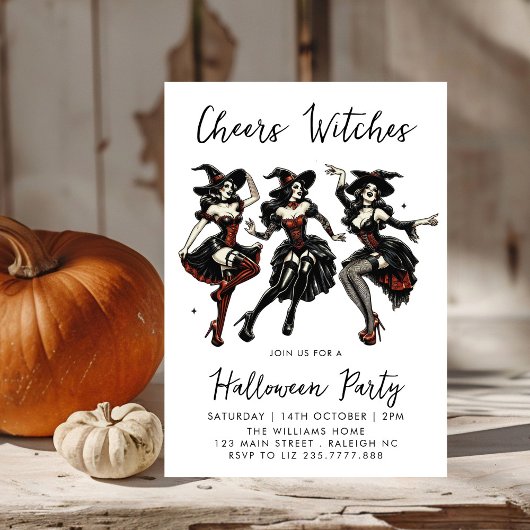 Cheers Hexen Adult Halloween-Party Einladung