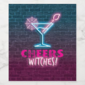 Cheers Hexen Funny Girls Night In Weinetikett (Einzelnes Label)