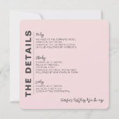 Cheers Hexen Halloween Bachelorette Weekend Einladung (Rückseite)