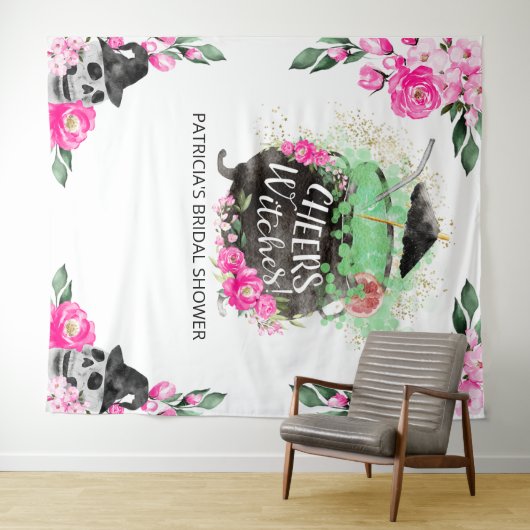 Cheers Hexen Halloween Brautparty Backdrop Wandteppich (Beispiel (Horizontal))