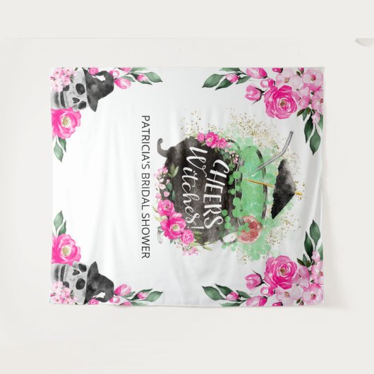 Cheers Hexen Halloween Brautparty Backdrop Wandteppich (Vorderseite (Horizontal))