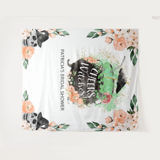 Cheers Hexen Halloween Brautparty Backdrop Wandteppich (Vorderseite (Horizontal))