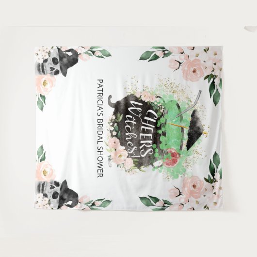 Cheers Hexen Halloween Brautparty Backdrop Wandteppich (Vorderseite (Horizontal))