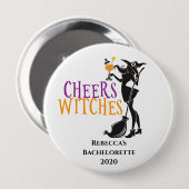 Cheers Hexen Halloween Cocktail Bachelorette Button (Vorne & Hinten)