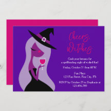 Cheers Hexen Halloween Girls Night Wine Party