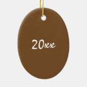 Cheers Holiday Egg Nog Eggnog Weihnachtsgetränk Keramikornament (Hinten)