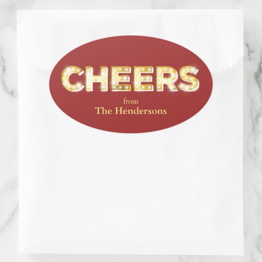 Cheers Holiday Sticker (Tasche)