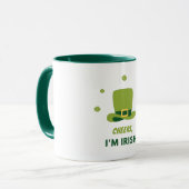"CHEERS I'M IRISH" ZWEI TASSE. MUG TASSE (Vorderseite Links)