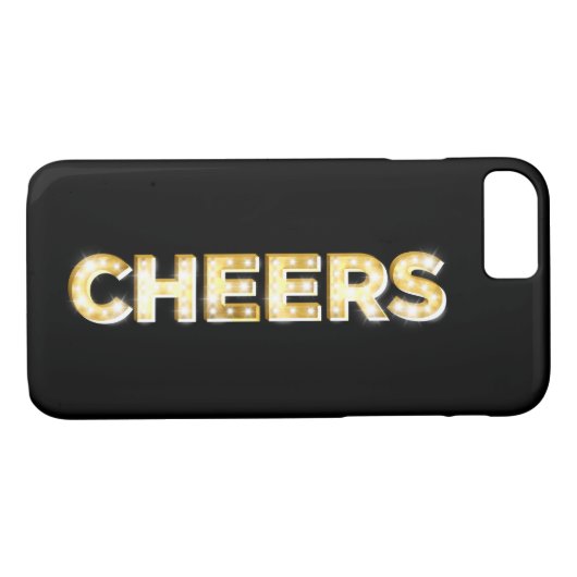 Cheers iPhone 7 Fall in Schwarz Case-Mate iPhone Hülle (Rückseite (Horizontal))