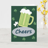 Cheers Irisches Bier Fun-Karte Karte (Gelbe Blume)