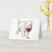 Cheers Kitten Card Karte (Gelbe Blume)