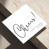 Cheers Letting Hand Art: Ausdrucksvoll und kühl Serviette