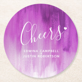 Cheers lila mauve moderne Untersetzer