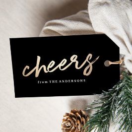 Cheers Luxe | Feiertagsgeschenk-Tag Geschenkanhänger