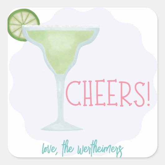 Cheers Margarita Gift Sticker (Vorderseite)