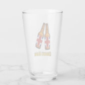 Cheers Mate British Beer Drinking Brillen Glas (Rückseite)