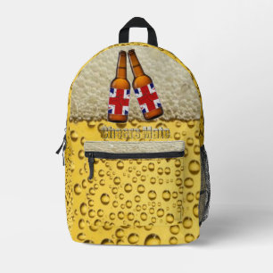 Cheers Mate British Beer Flaschen Backpack Bedruckter Rucksack