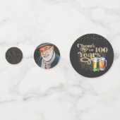 Cheers Milestone Geburtstag Custom Party Confetti Konfetti (Rückseiten)