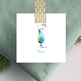 Cheers Mini Holiday Blue Hawaii Cocktail Mitteilungskarte