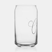 Cheers Minimal Schwarz-weiße Script Custom Wedding Dosenglas (Rechts)