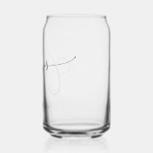 Cheers Minimal Schwarz-weiße Script Custom Wedding Dosenglas (Links)