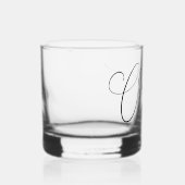 Cheers Minimal Schwarz-weiße Script Custom Wedding Whiskyglas (Rechts)