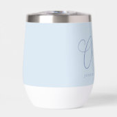 Cheers Minimal Soft Blue Script Custom Wedding   (Vorderseite)