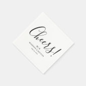 Cheers Minimal und Chic | Hochzeit von Napkins Serviette (Ecke)