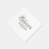Cheers Modern Minimalist Wedding Serviette (Ecke)